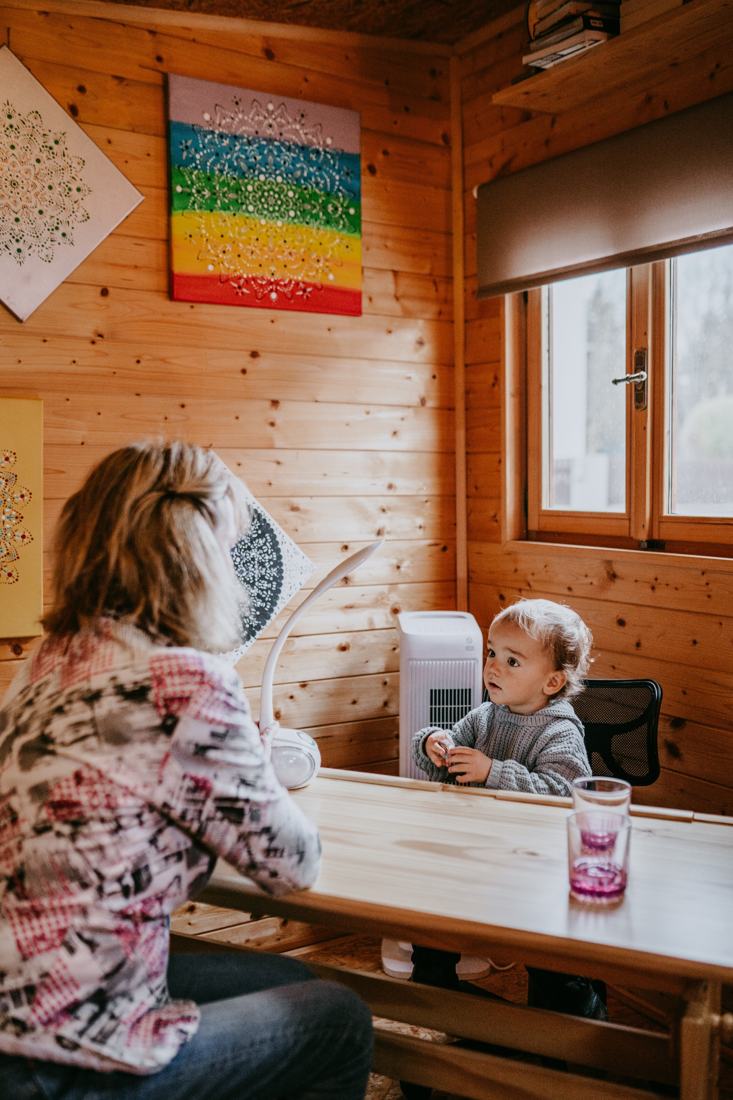 Renata při konzultaci s dítětem